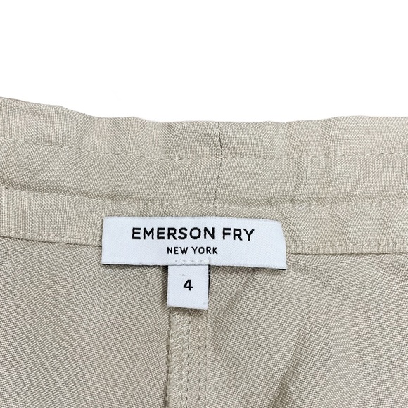 Emerson Fry Tan Beige Relaxed Lightweight Pants 4 - Picture 7 of 12